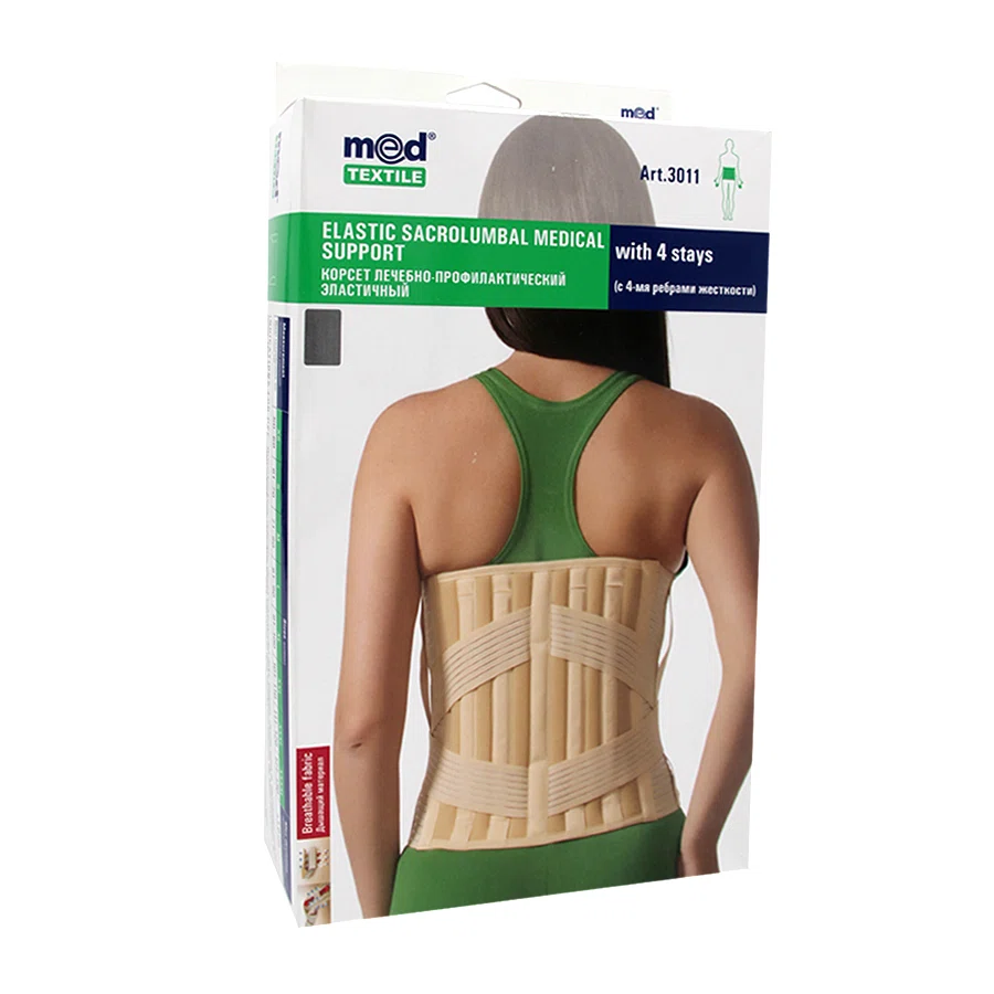 MEDTEXTILE Корректор осанки с 4 ребрами жесткости 3011 L