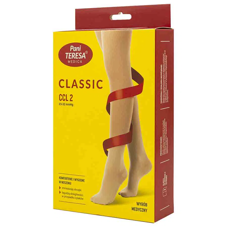 PANI TERESA CCL 2 classic 23-32 mmhg S компрессионные чулки черные
