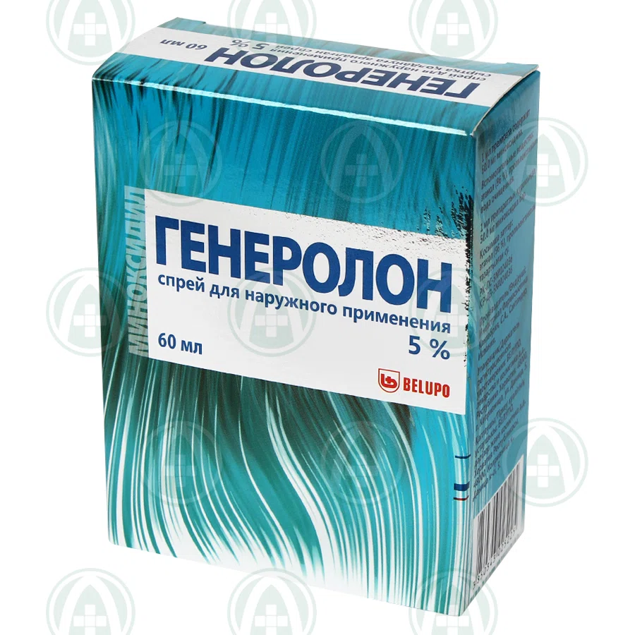 MINOXIDIL ГЕНЕРОЛОН Спрей для роста волос 5% 60мл