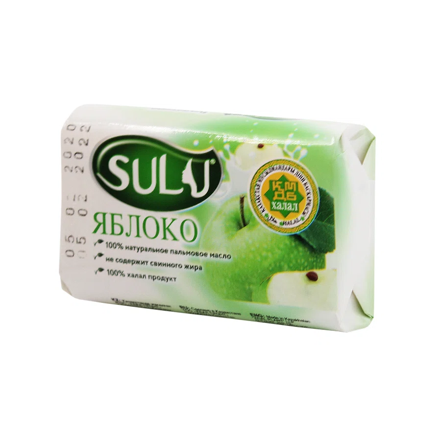SULU Мыло туалетное Яблоко 90гр