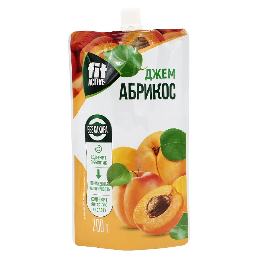 FIT ACTIVE Джем Абрикос б/с 200гр