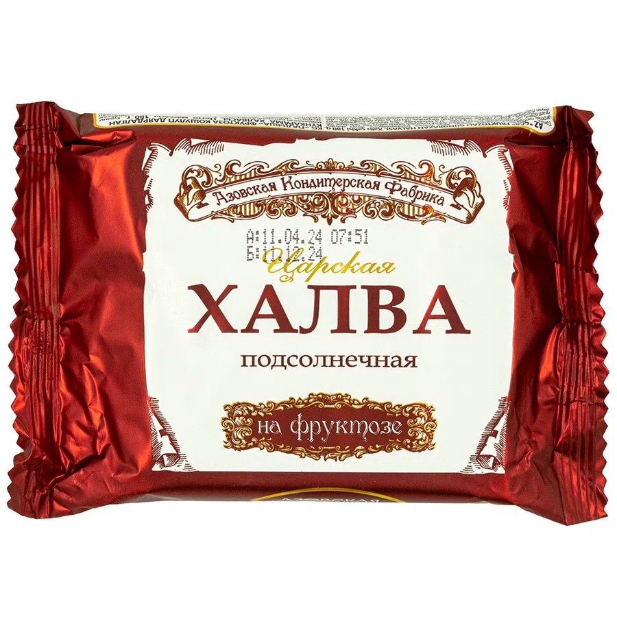 АЗОВСКАЯ КОНДИТЕРСКАЯ ФАБРИКА Халва подсолнечная 180гр