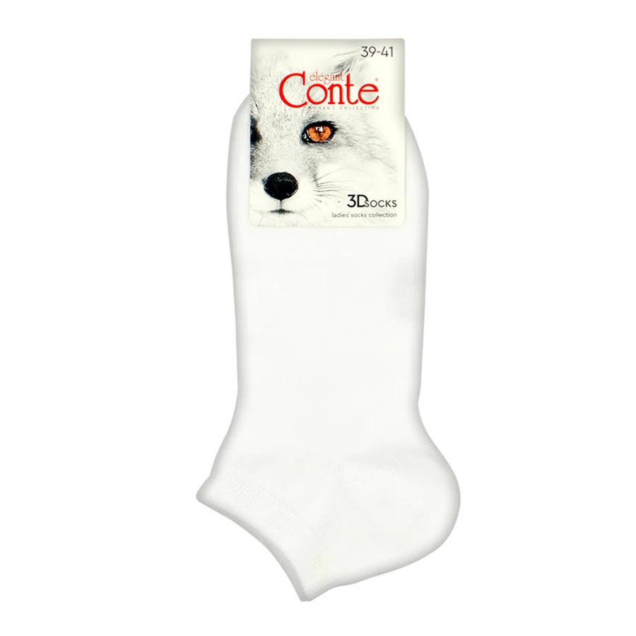 CONTE ELEGANT Носки женские 3DSOCKS р25-27 белый
