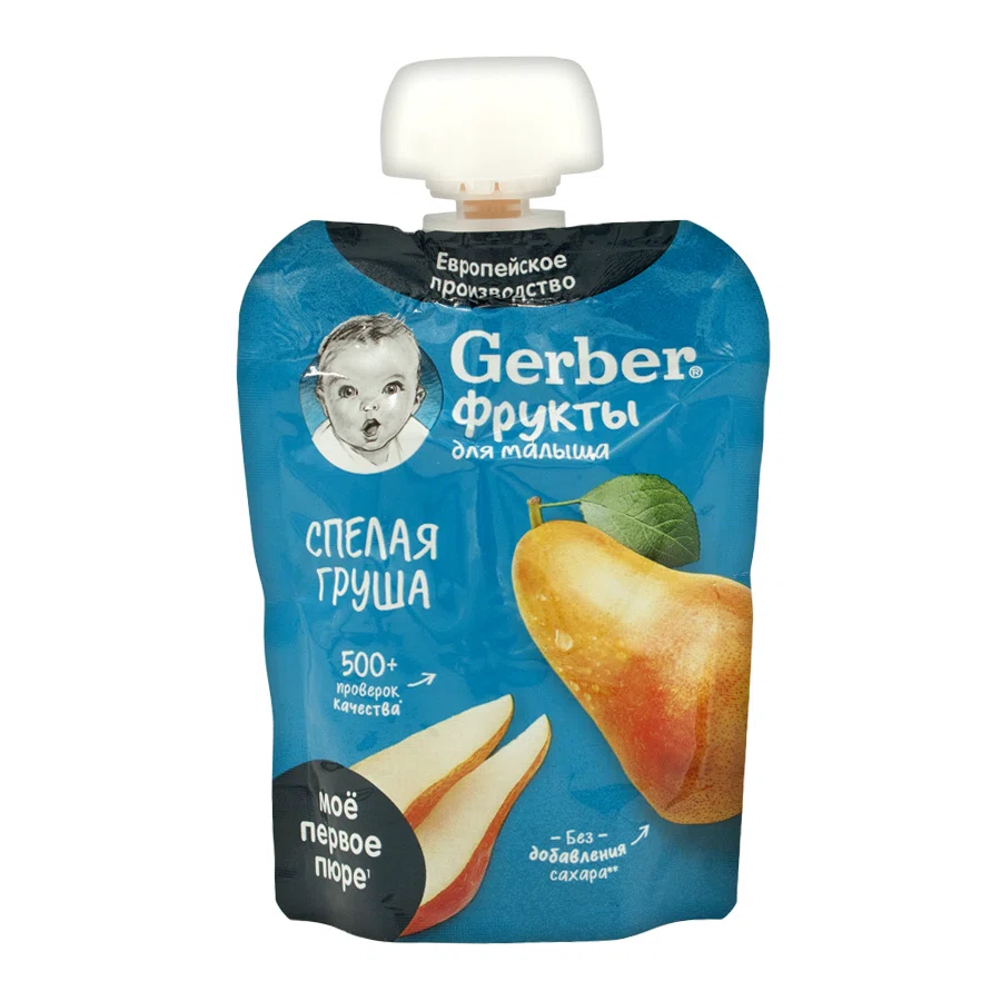 GERBER Пюре спелая груша 90гр