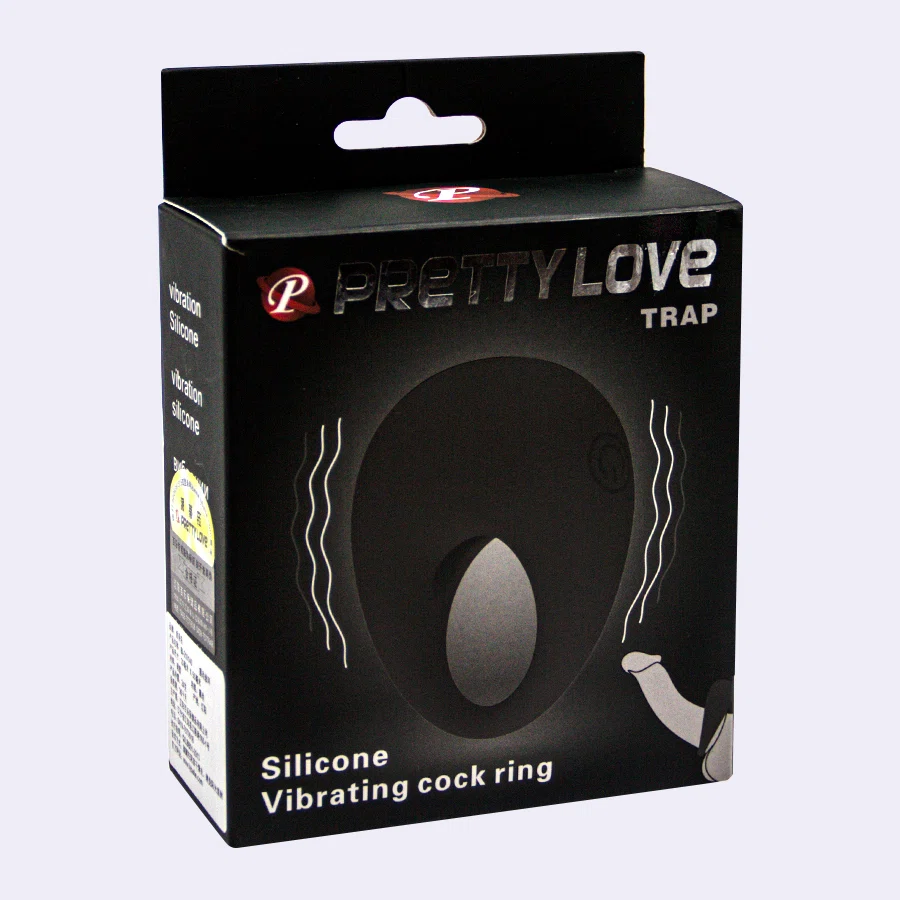 PRETTY LOVE Кольцо эрекционное с вибрацией TRAP BI-210140