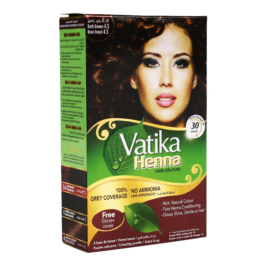 VATIKA Хна для волос Dark Brown 6*10гр