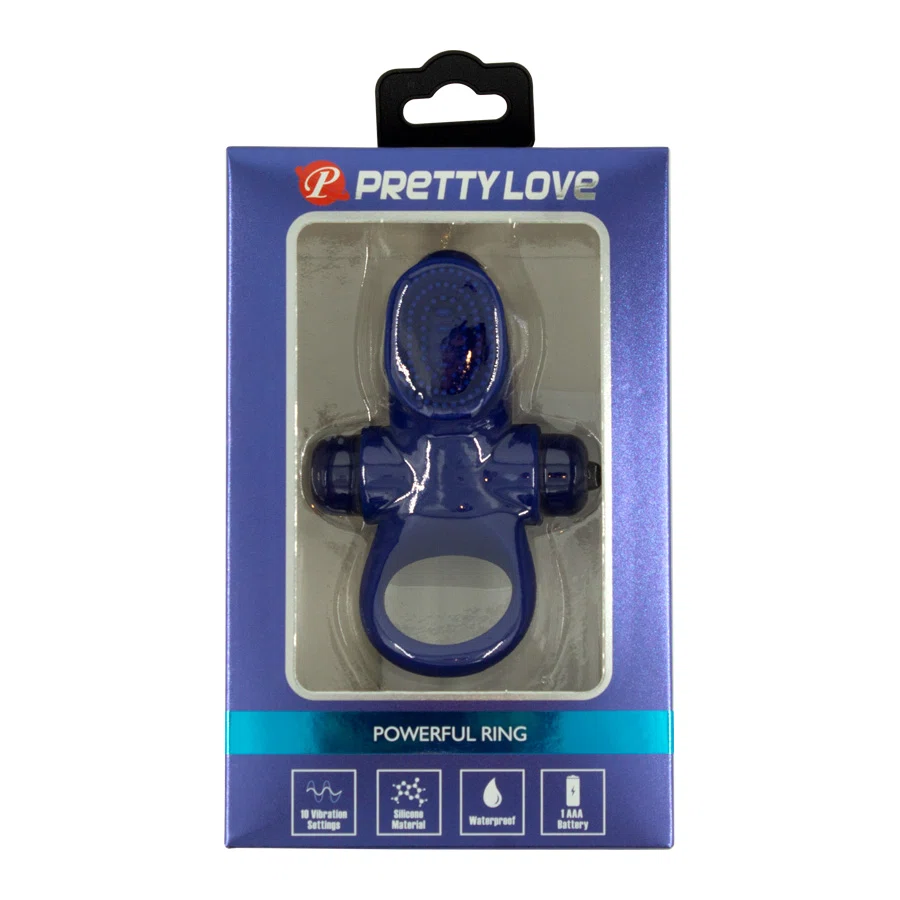 PRETTY LOVE Вибратор Powerful Ring для продления полового акта
