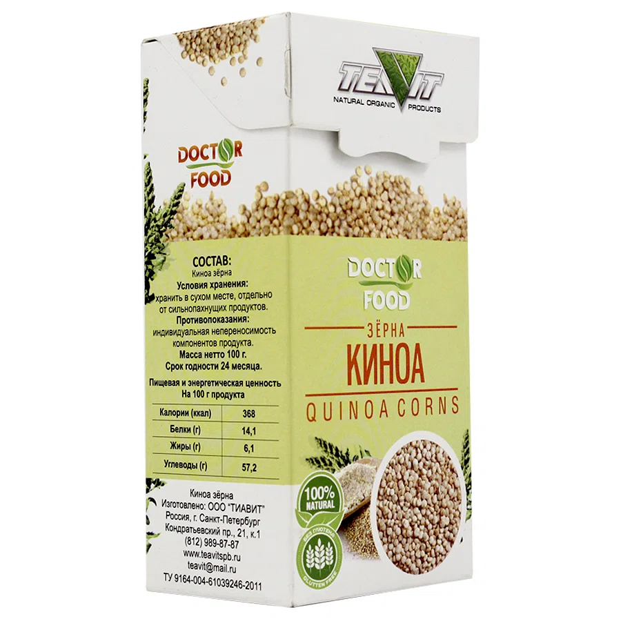 ТИАВИТ DOCTOR FOOD Зерна киноа 100гр