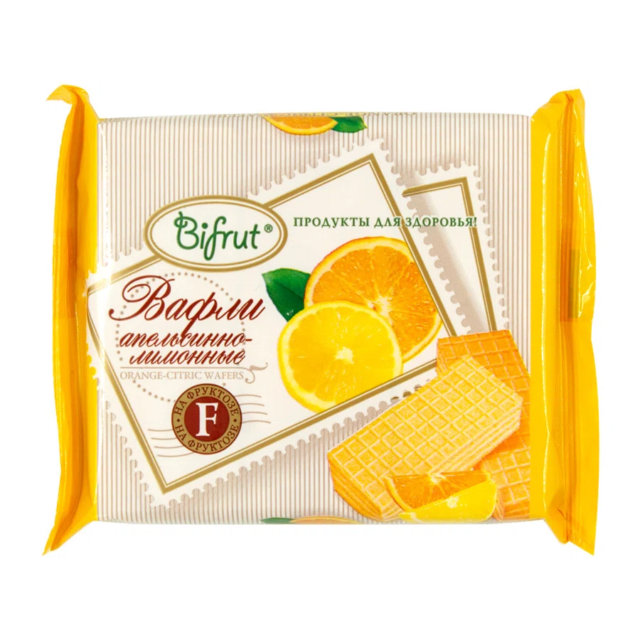 BIFRUT Вафли апельсиново-лимонные на фруктозе 60гр