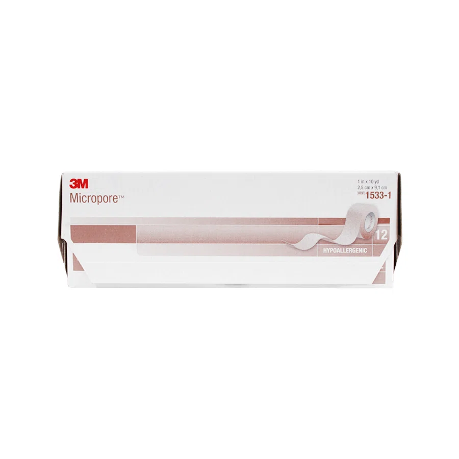 3M Пластырь1533-1, 2.5*9.1 см  бумажный коричневый