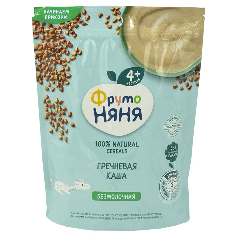 ФРУТО НЯНЯ Каша  Гречневая Безмолочная пауч 4+ 200гр