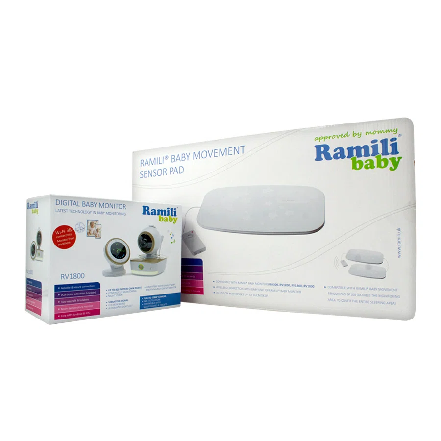 RAMILI BABY Радио-Видеоняня с монитором дыхания RV1800SP