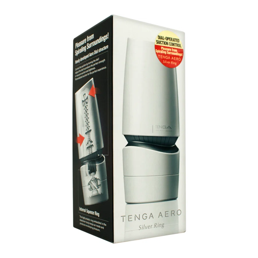 TENGA Мастурбатор Aero silver ring серый
