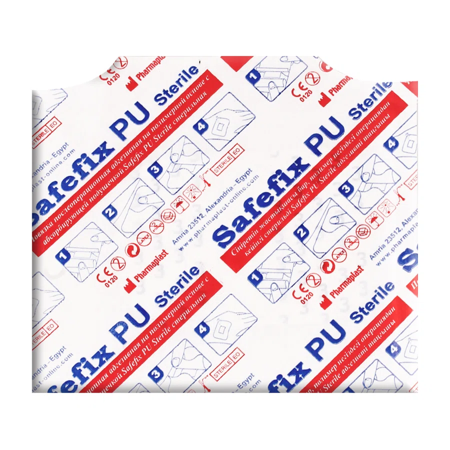 SAFEFIX PU STERILE Повязка послеоперационная 8*6см