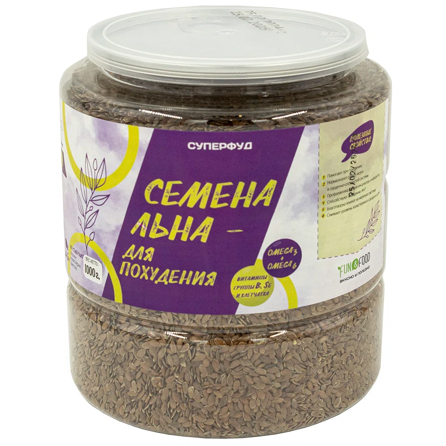 FUN FOOD Семена льна для похудения 760 гр