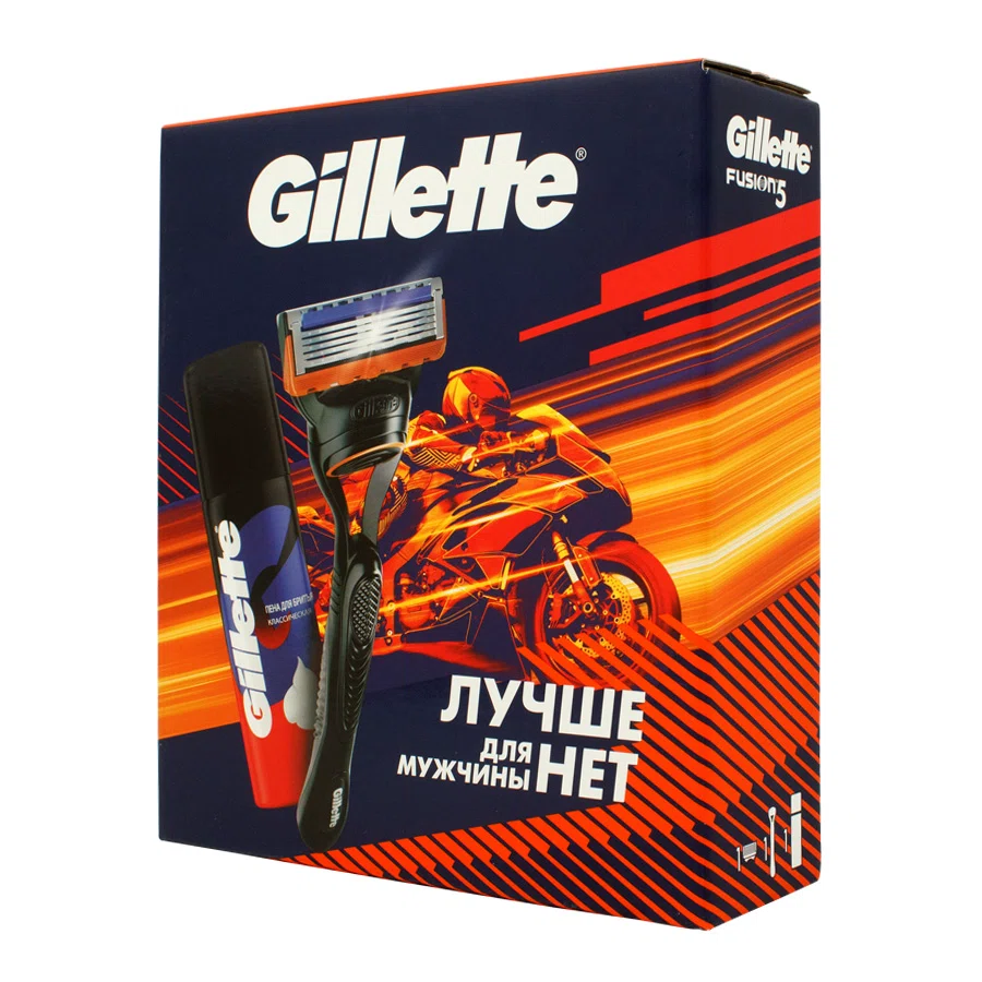 GILLETTE Набор Fusion  бритва+ Пена для бритья 50мл