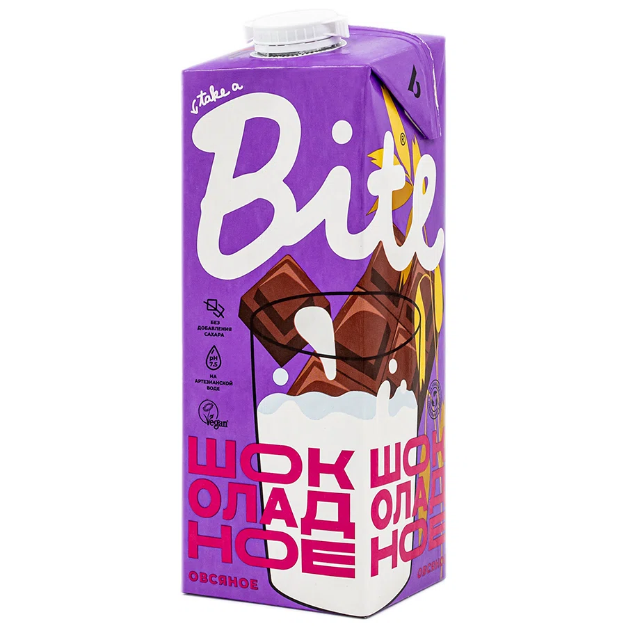 BIOFOODLAB BITE Напиток Овсяный шоколадный 1л