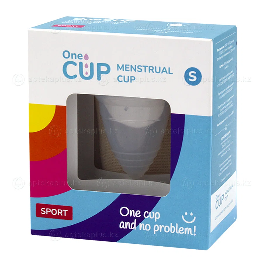 ONECUP Менструальная чаша S SPORT прозрачная