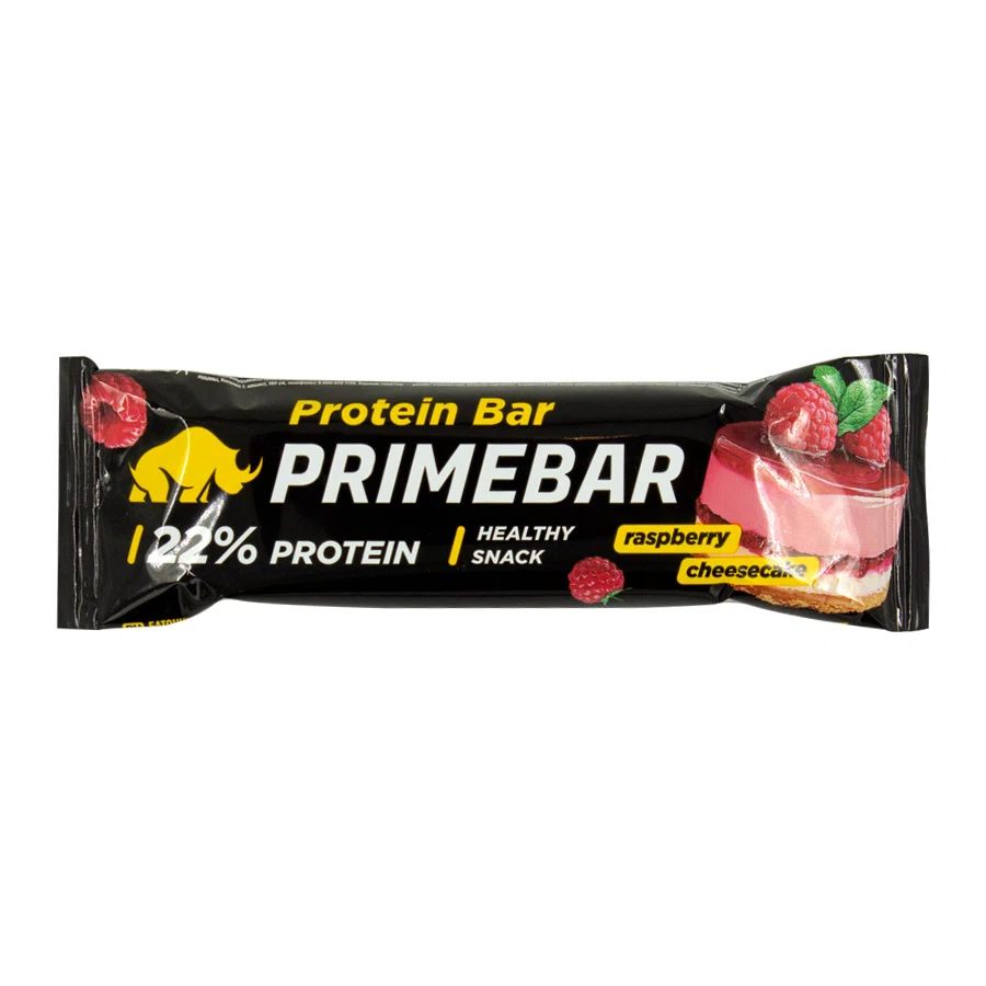 PRIMEBAR Батончик протеиновый со вкусом малиновый чизкейк 40г