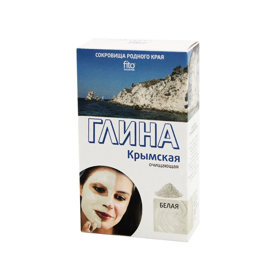 ФИТОКОСМЕТИК Глина белая, крымская, очищающая, 100гр.