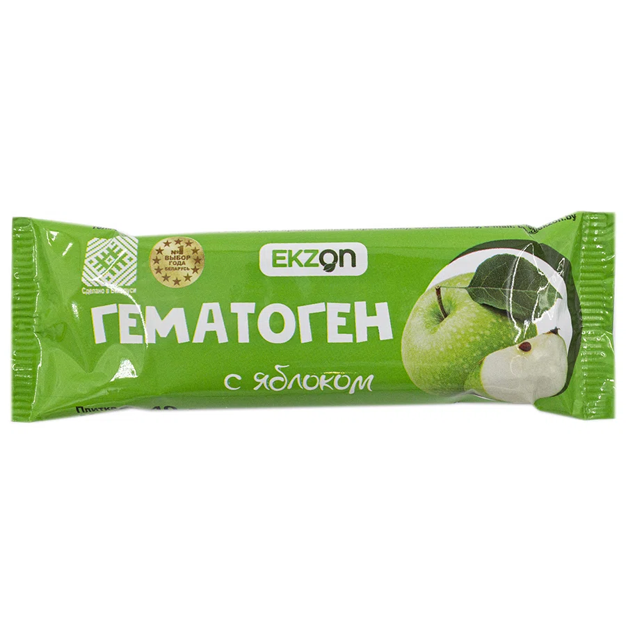 EKZON Гематоген с яблоком 40 гр