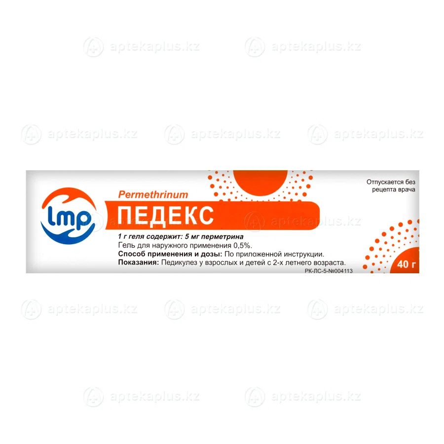ПЕДЕКС 0,5% 40 г гель  Перметрин