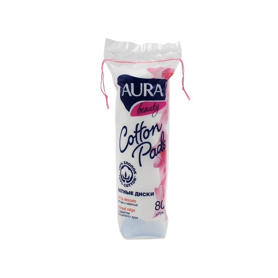 AURA Диски ватные Beauty 80шт