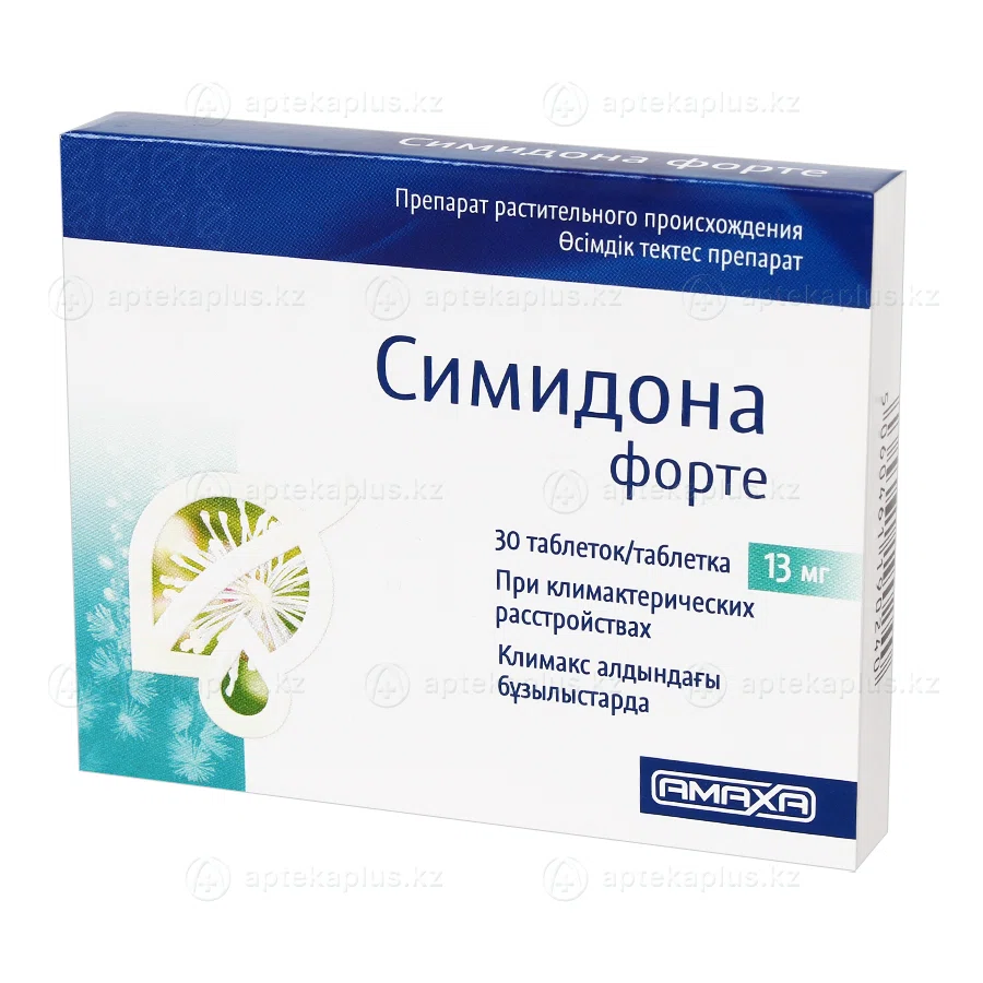 СИМИДОНА ФОРТЕ 13 мг №30 таб Экстракт цимицифуги